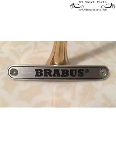 Emblema Brabus de alumínio Emblema Decalque interior + 2 parafusos para montagem