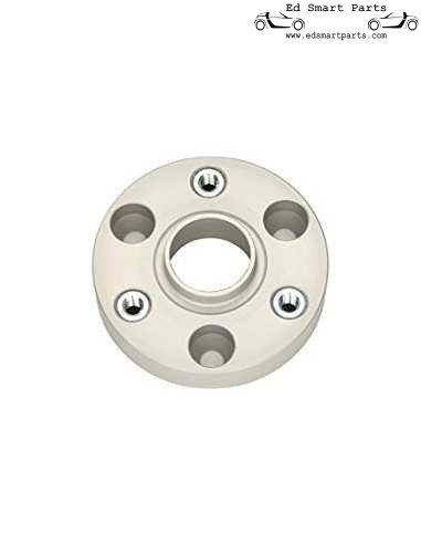 Espaçador de alargamento de trilho 25 mm para modelos Smart Roadster e ForTwo 50 mm por eixo