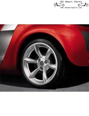 Vollständiger Satz generalüberholter 17-Zoll-Alufelgen mit Runline für Smart Roadster 452 auf Lager!