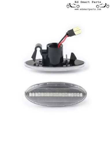 Nuovo Smart Forfour 453 coppia di indicatori di direzione laterali a LED con lenti fumé o trasparenti dinamiche o standard