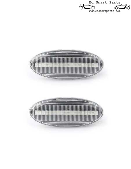 Nuovo Smart Forfour 453 coppia di indicatori di direzione laterali a LED con lenti fumé o trasparenti dinamiche o standard
