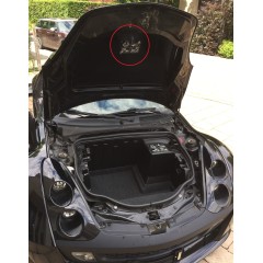 Instructiesticker dakdrager opbergruimte smart roadster (coupé) 452 2
