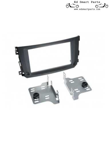 Smart ForTwo 451 facelift modelo 10-2010 2 din montagem quadro rádio carro quadro adaptador