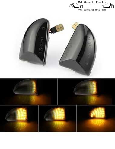 Smart ForTwo 451Dynamic LED Side Indicators repeater indicator pair smoke or clear