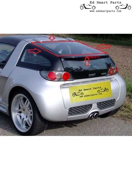 Smart Roadster Coupe janela traseira superior OEM