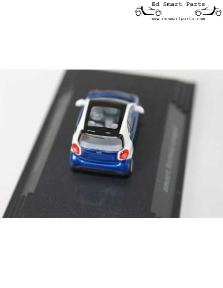Busch Smart 453 Fortwo Coupe branco / azul meia-noite Modelo de carro 1:87