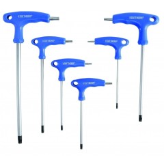 Juego de llaves Torx, 6 piezas, T10, T15, T20, T25, T30, T40