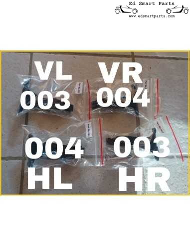 Aros deslizantes para techo Smart Roadster (juego de 4), versión mejorada
