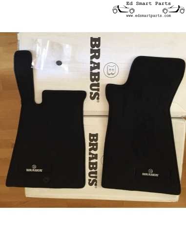 Tapis de sol en velours noir d'origine LHD OEM BRABUS - Smart roadster