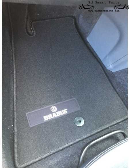 original LHD OEM BRABUS black Velour Floor Mats - Smart roadster