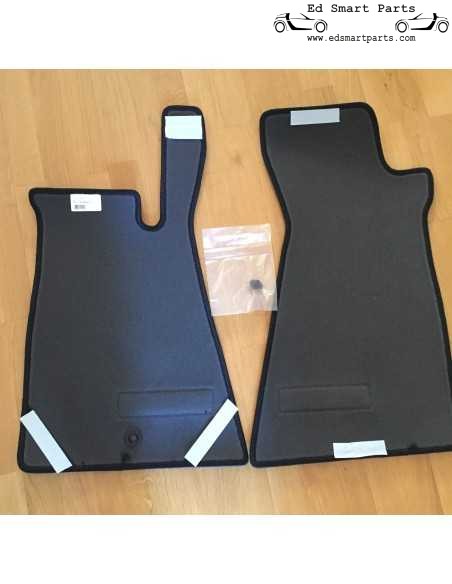 original LHD OEM BRABUS black Velour Floor Mats - Smart roadster