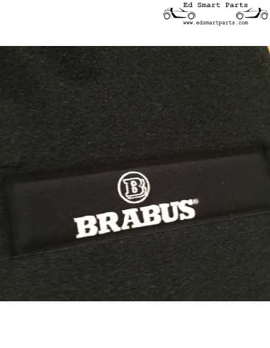 original LHD OEM BRABUS black Velour Floor Mats - Smart roadster