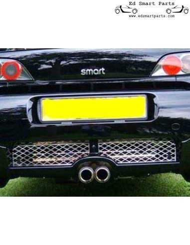 S-Mann Smart Roadster Difusor Traseiro Centro Escape