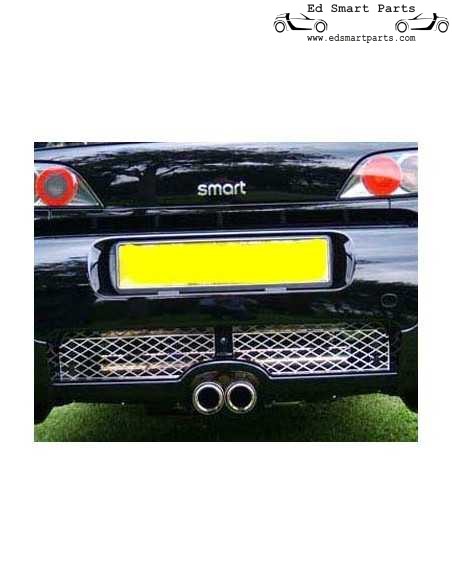 Difusor trasero de escape central para S-Mann Smart Roadster
