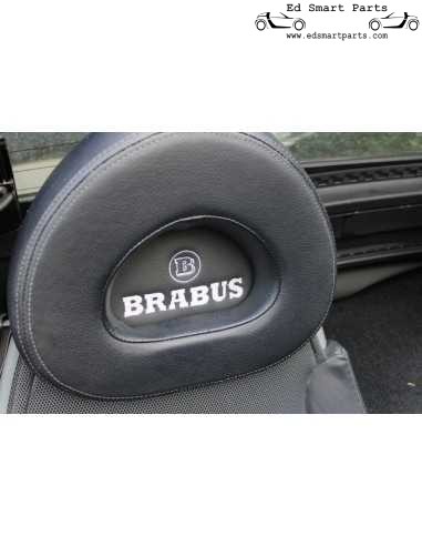 Usado Smart Roadster Brabus couro aparência encosto de cabeça incrustações inserções serve para todos os modelos roadster 452