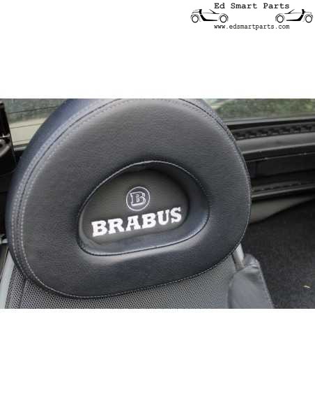 Usado Smart Roadster Brabus couro aparência encosto de cabeça incrustações inserções serve para todos os modelos roadster 452