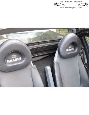 Inserti poggiatesta in similpelle Brabus usati per Smart Roadster, adatti a tutti i modelli roadster 452, coppia