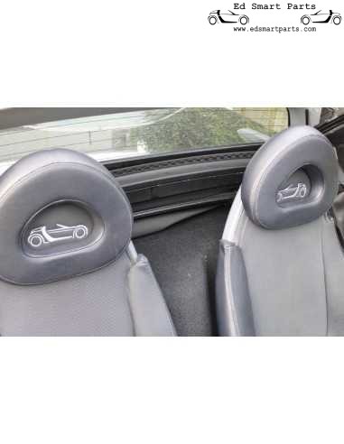Inserções de encosto de cabeça com aparência de couro Smart Roadster