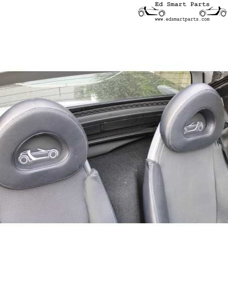 Inserções de encosto de cabeça com aparência de couro Smart Roadster