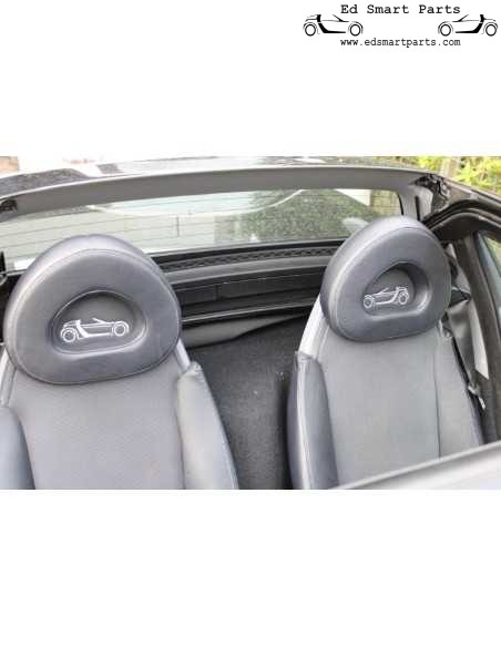 Smart Roadster leatherlook headrest inlays inserts