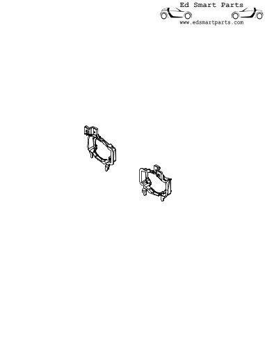 Par de faros antiniebla izquierdo y derecho para Smart Fortwo / Forfour 453