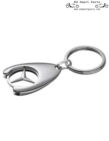Portachiavi originale Mercedes-Benz con chip per carrello della spesa