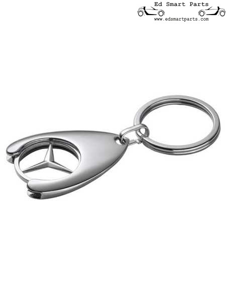 Genuine Mercedes-Benz Key Ring Shopping Cart Chip Key Chain