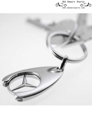 Original Mercedes-Benz Schlüsselanhänger Einkaufswagenchip Schlüsselanhänger