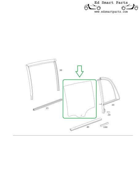 Neue Kurbelfensterheber für Smart ForFour 454