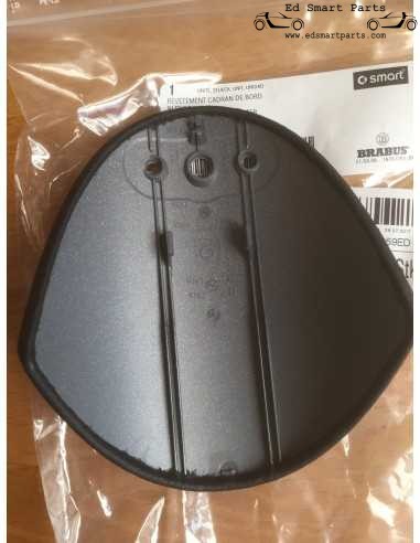 Housse de compteur de vitesse Smart Roadster Brabus en cuir noir