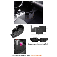 Porta-copos Deeper Smart Fortwo 451 - Linha econômica LHD e RHD 2
