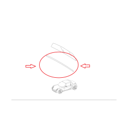 Smart Roadster Notch rear window wheather strip profile 2