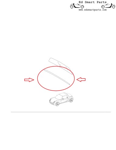 Smart Roadster Notch achterruit weerstrip profiel