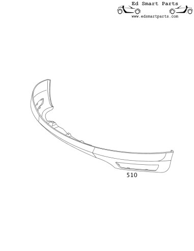 nuovo spoiler anteriore Smart ForFour 454 Brabus