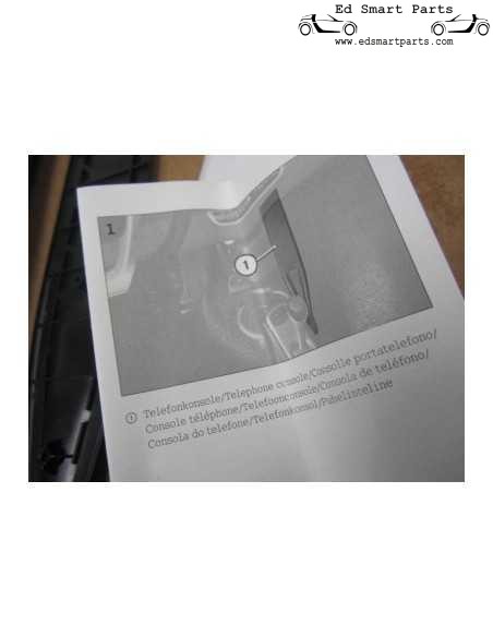 SMART FORTWO 451 CONSOLE TELEFÔNICO OEM