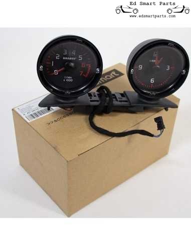 Smart Fortwo 451 FACELIFT dash pod contagiri e orologio nel design Brabus