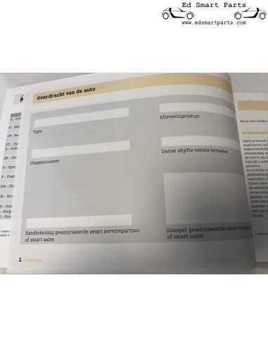 Smart Fortwo 451 MODELOS GASOLINA / DIESEL Manual de serviço Livreto de manutenção
