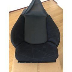 Neu Smart roadster 452 Sitzlehnenpolster Mikado Schwarz für Sitze mit Sitzairbags 2
