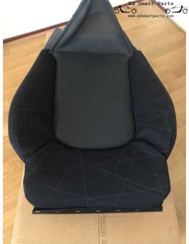 Nuovo cuscino schienale sedile Smart Roadster 452 Mikado Nero per sedili con airbag