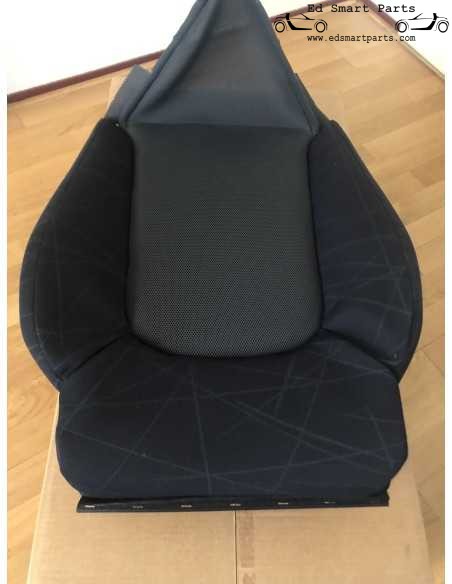 Nova almofada de encosto de assento Smart Roadster 452 Mikado Black para assentos com airbags de assento