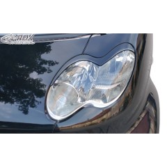 Capas de farol RDX Smart fortwo 450 Facelift 2003-2007 Mau-olhado