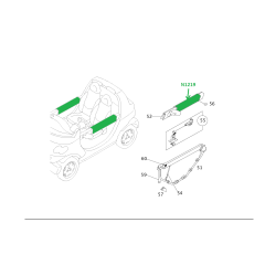 New Smart Crossblade Door Arm Pad left or right OEM