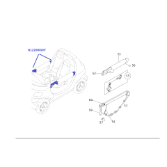 New Smart Crossblade Door Bar left or right OEM