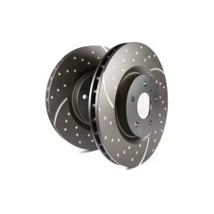 Jeu de disques de frein turbo rainurés EBC