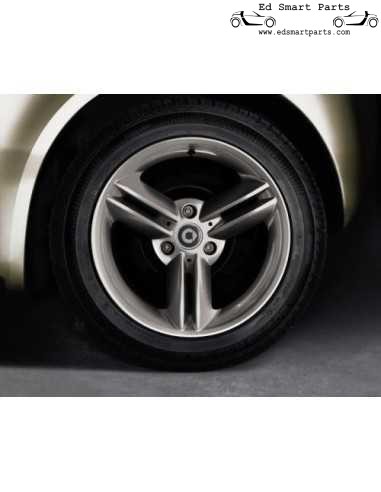Nieuwe Smart ForTwo Roadster Crossblade16 inch Spikeline wiel Titanium
