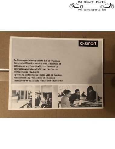 Manual do operador usado Smart Radio CD Cinco idiomas múltiplos