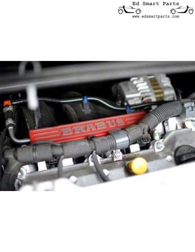 Capa de placa decorativa do motor Brabus smart fortwo 451