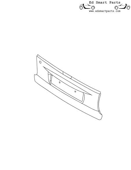 Puerta trasera del panel del Smart Fortwo 450 Cabrio