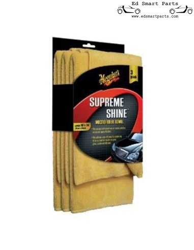 Meguiars Supreme Shine Microfiber 40x60cm, 3-Pack