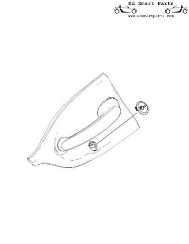 Cache serrure de porte Smart ForTwo ForFour 453